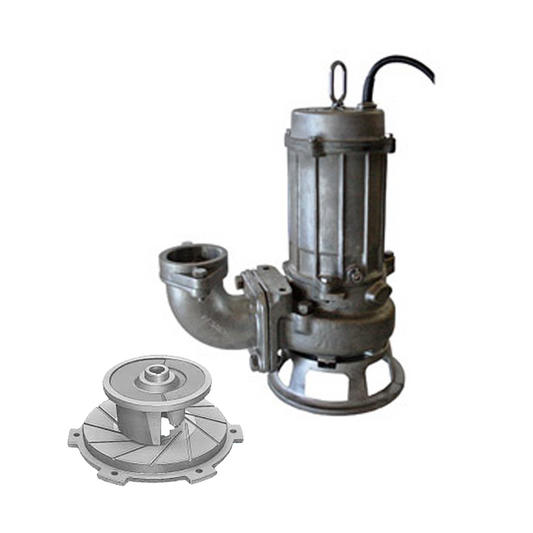 [Tsurumi Pump] CQ Submersible Stainless Steel Pump - Cutter Impeller