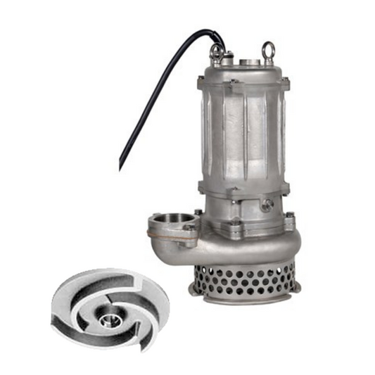 [Tsurumi Pump] SFQ Submersible Stainless Steel Pump - Semi Open Impeller