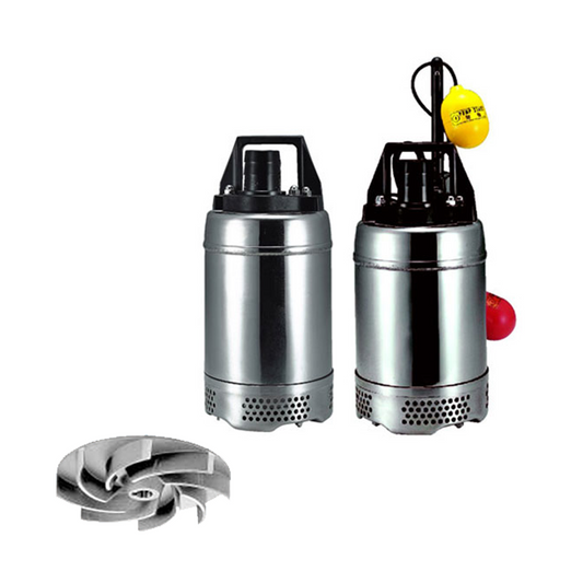 [Tsurumi Pump] SQ Submersible Stainless Steel Pump - Vortex Impeller